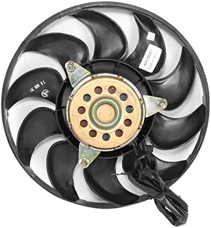 [180W motor] Au3115102 Fabrički montaža hlađenja hladnjaka hladnjaka kompatibilna sa Audi 100 90 A6 Cabriolet 1992-1998, 12V, crni