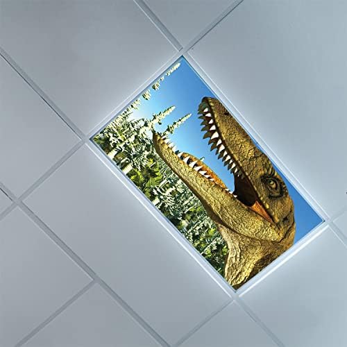 Prekrivači za fluorescentno svjetlo za kancelariju u učionici-Velociraptor uzorak-poklopci za fluorescentno svjetlo za kancelariju