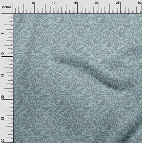 oneOone pamučna svilena bijela tkanina Azijska blok tkanina za šivanje štampane zanatske tkanine po dvorištu širine 42 inča-8231