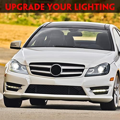 Huray sklop farova [samo za halogeni tip] za 2011-2013 Mercedes-Benz W204 C200 C250 C300 C350 C63 AMG, LED glavna lampa DRL Upgrade