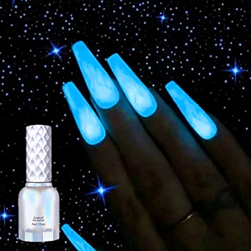 Wgust Color Extend Gel fluorescentno ljepilo za lakove za nokte Nova popularna industrija boja Fire Dance Night Glow 15ml šablone za nokte