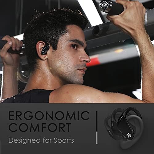 Palorue Wireless Earbuds Bluetooth 5.2 Slušalice, otkazivanje buke i vodootporni uši sa ušni uši kompatibilni sa iPhone Androidom za sportski trening