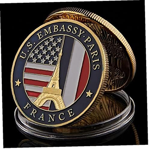 Komemorativna kovanica USA odsjek za državnu ambasadu France Tower Suvenir Challenge prigodni zlatni token poklon