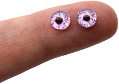 Ružičasti jesenski vijenac Stakleni očiju kabičene za privjesak za čišćenje žice zamotane nakit umjetnosti zanatsko taksidermjerno