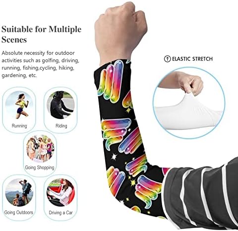 Rainbow Fable Poop Clathing Compression rukav rukavi UV zaštita od sunca protiv klizanja tetovaža za pokrov rukava