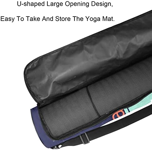 Yoga Mat torba, Aloha sa Sufboard Exercise Yoga Mat Carrier full-Zip Yoga Mat torba za nošenje sa podesivim remenom za žene i muškarce