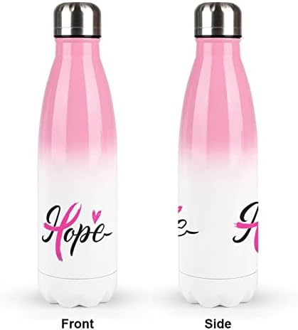 Nada Svjesnost s rakom dojke 17oz Sportska boca za vodu od nehrđajućeg čelika vakuum izolirana cola oblika za višekratnu sportsku