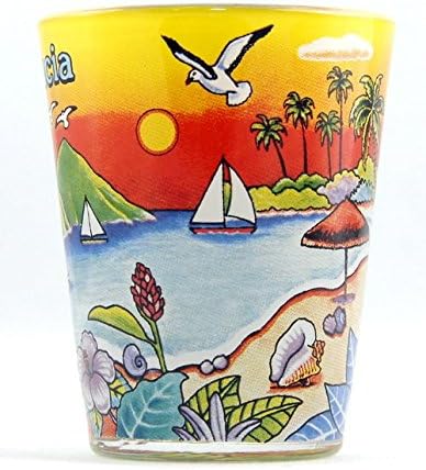 St. Lucia Sunset Shot Glass agc