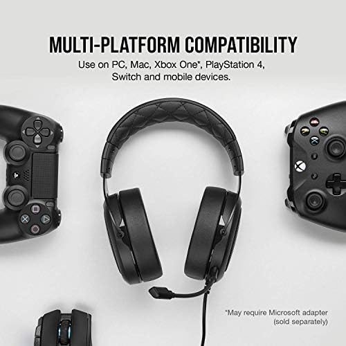 Corsair HS50 Pro - Stereo Gaming slušalice - Discord sertifikovane slušalice-radi sa PC, Mac, Xbox Series X, Xbox Series s, Xbox One,