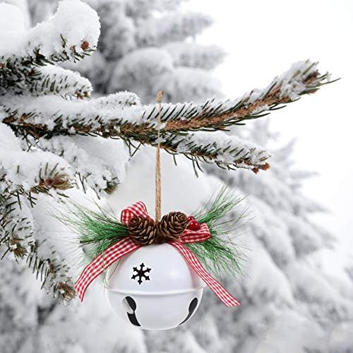 Tomaibaby Božićna zvona Ornament sa pahuljicama izrezima vješalice za vrata zvona zvona za Vjetar Rustikalna zanatska zvona za DIY