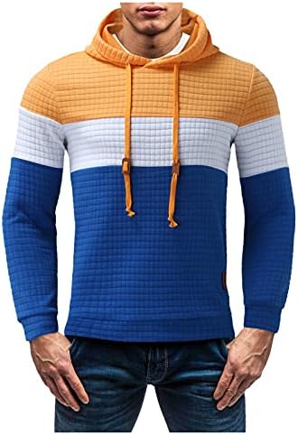 ZDFER muški duksevi duksevi plairani pulover vrhove ugodne casuse Jesen Slim Sports Odjeća s kapuljačom kapuljač kapuljača kabine