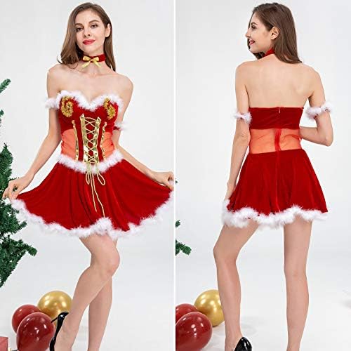 Aboofan 1pc Božićno odijelo Božićna odjeća Seksi partijska odjeća Xmas Performance haljina za zabavu Favori