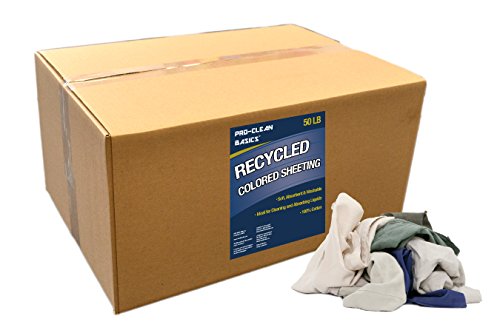 Pro-Clean Basics reciklirane krpe za limove u boji: 50 lb. Box