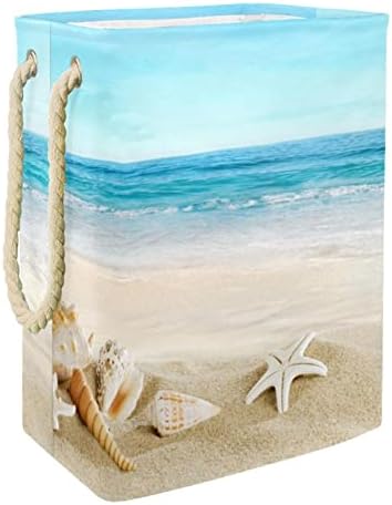 Korpa za veš Starfish plaža uzorak sklopive korpe za veš firma kanta za pranje Odjeća skladište organizacija za kupatilo spavaća soba