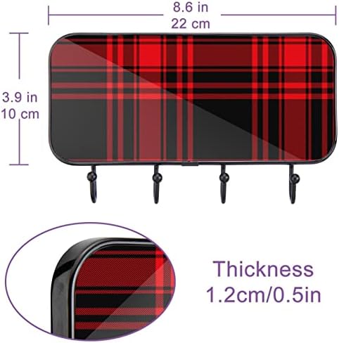 Držač ručnika Zidni nosač ručnika kupatilo dekor ogrtač ogrtač Odjeća uzorak crvene crne kupatilo ručnike za pohranu