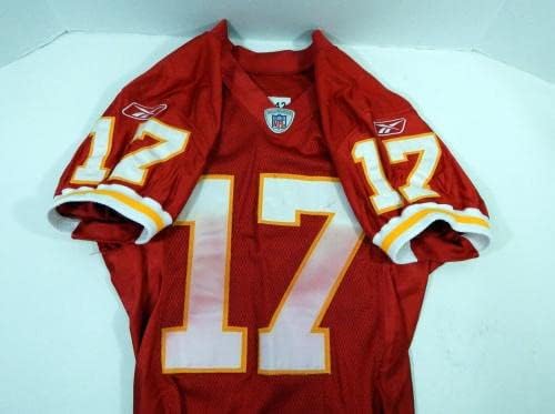 2002 Kansas Chiefs Yo Murphy # 17 Igra izdana Crveni dres 42 DP15621 - Neintred NFL igra rabljeni dresovi