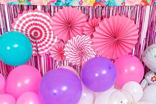 129 paket Unicorn rođendanske zabave dekoracije, Unicorn tema potrepštine Set za djevojku?s rođendansku zabavu sa balonima Garland kit, rođendan pozadina, jednorog folija baloni, zavjese i papir Fan