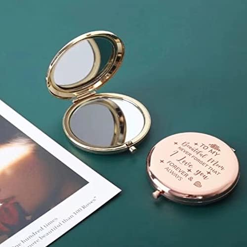 Tuklye 2 komada Beautiful Mom Compact Makeup Mirror - rođendanski pokloni za žene, Dan zaljubljenih Matura Dan zahvalnosti sestra