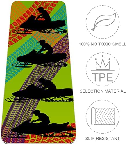 Prostirka za jogu 72 x 24 svi tereni i sportski Motocikli vozači motocikle siluete Eko prijateljske neklizajuće prostirke za fitnes