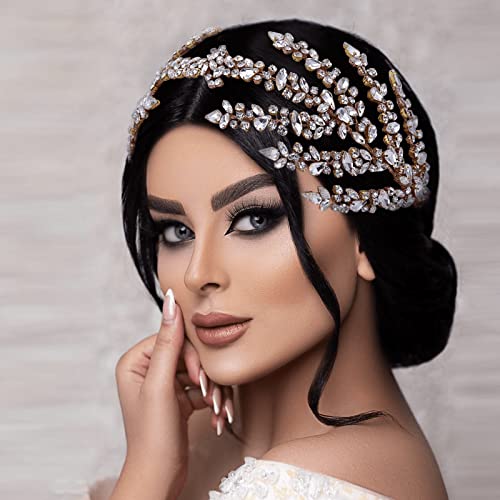 ULAPAN vjenčanje trake za glavu Svadbeni Headpieces rhinestone Accessories Bride djeveruša Žene ručni rad