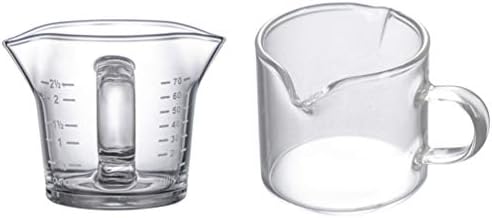 Doitool Merseur Staklo Espresso Mjerno staklo Espresso Shot Glass dvostruko izljevi čaša mleka Gill Pitcher Glass Mernu iz čaša sa