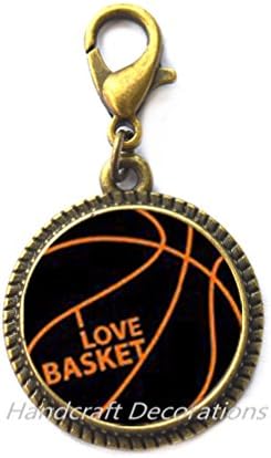 HandcraftSecorations košarka patentni pauze - Sport patentni pauze - Košarkaški nakit - košarkaški poklon - Poklon za njene - poklon