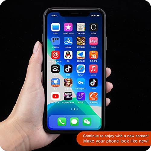Qdparts komplet za zamenu ekrana za iPhone Xs Max, LCD ekran osetljiv na dodir, kompatibilan sa iPhone Xs Max zamenom ekrana, alatom za popravku kompletnog ekrana i vodootpornim lepkom