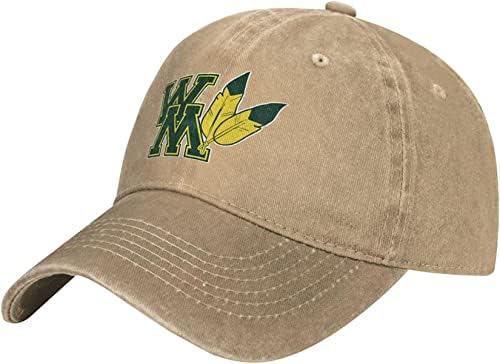 Šešir s logotipom College of William i Mary Podesiva bejzbol kapa pamučna kaubojska kapa, moderna za muškarca žene