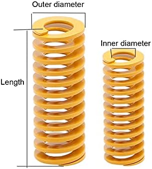 Zamjena strojeva za igračke žuti izuzetno lagano opterećenje Kompresija opruga opruga opruga proljeće Vanjski promjer 50mm x unutarnji