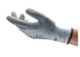Ansell Healthcare 163840 serija 11-727 HPPE HYFLEX rukavica, najlon i Lycra, Knitwrist manžetna, 15 mjera, veličine 10, siva obloga sa poliuretanskim dlakom