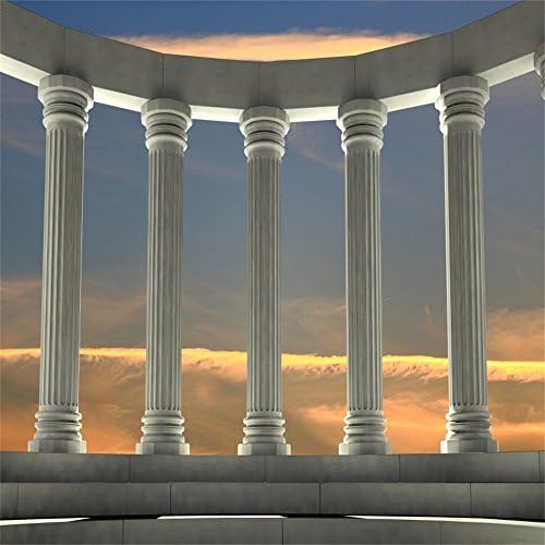 OFILA grčki mramorni stubovi pozadina 8x8ft Toga Party fotografija pozadina Rimsko Carstvo arhitektura civilizacija kultura drevne