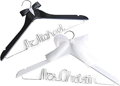 Odjeća za vješalica personalizirana vjenčanica vešalica za brisač za brisanje i mladenke za vešalice, vjenčani poklon mladenke modernu