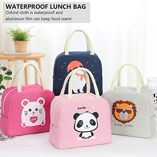 ABOOFAN 1pc Cartoon Pattern Lunch Box Bag Thickend aluminijumski film torba za ručak Bento Bag Party Favor