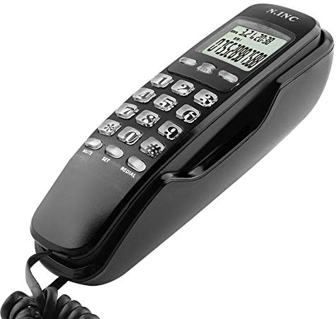 Mini zid Telefon ID pozivatelja ID LCD Prikaz fiksnog telefona, DTMF / FSK 38 Set dolaznih uspomena, dolazne uspomene, uspomene provjera,