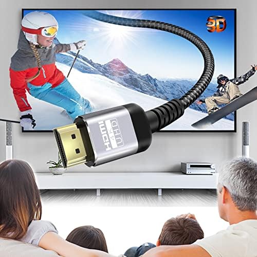 Soonsoonic 4K HDMI kabl 50Ft | high Speed HDMI 2.0 kabl & 4K@60Hz 2K 1080p 3D ARC Ethernet HDMI kabl/za UHD TV Monitor Laptop Xbox PS4 / PS5 ect