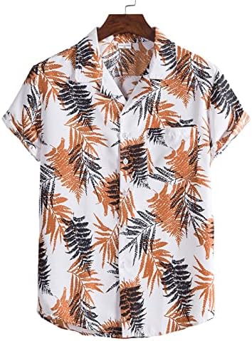 Slim Fit odijela za muškarce Muškarci Proljeće Ljeto 2 komada Postavlja plažu tiskana majica kratkih rukava kratka set TOP REAPEL