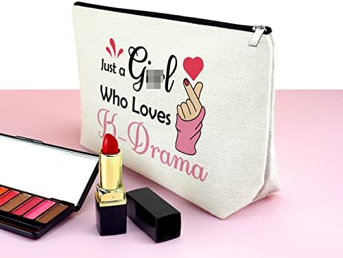 MXRYMVU K-Drama Lover Torba za šminku K-Drama poklon poklon kozmetička torba Korejska dramska ventilator poklon K-drama patentna torbica