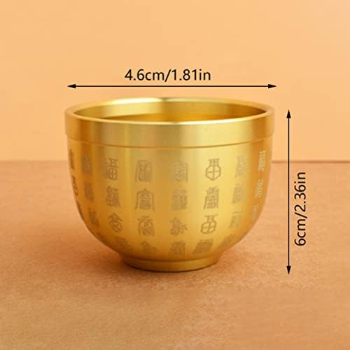 Cirovanja 2pcs Brass Cornucopia Decor Brass Bowl Ornament Crtat Fortune Lucky Boalth Cilindrični folk blagog svjetla Povoljan za kućni dekor Housewarming Dekor Novogodišnji poklon