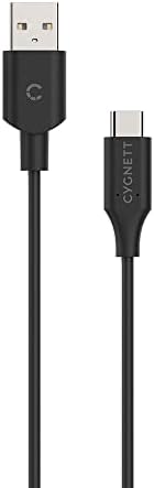 Cygnett Essentials USB-C do USB-a kabla 2,0 1m - crna cy2728pcusa, podržava 3A / 60W Brzi punjenje, brzi podaci i prenosni prenos