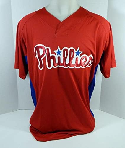 2007-10 Philadelphia Phillies Blank Igra izdana Crveni dres ST BP 48 779S - Igra Polovni MLB dresovi