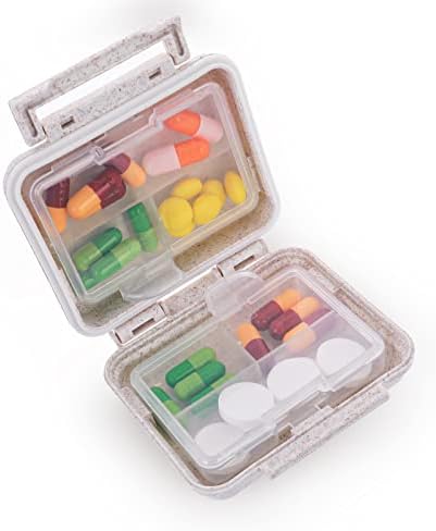 Sibba 1 kom lični dozator za pilule Organizator kutija za lijekove Mini pretinci kontejner slatki prijenosni podsjetnici za držač