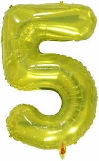 32-inčna papirna karta Jelly Crystal žuta neovisna ambalaža 0-9 digitalni baloni za rođendanska zabava Svečana atmosfera Postavljanje