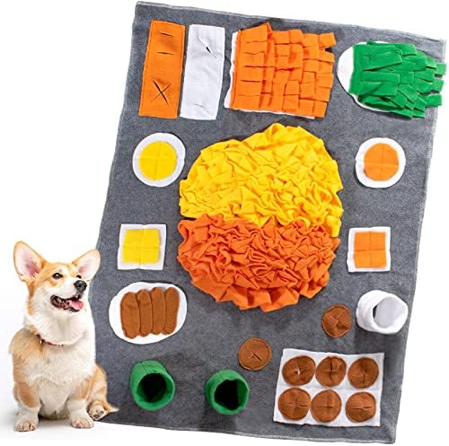 UMONIE pas Snuffle Mat interaktivne igračke za pse，Snuffle igračke za pse dosadu i stimulativnu igračku za pse slagalice, podstiču prirodne vještine traženja hrane, prostirku za obuku za sporo hranjenje pasa