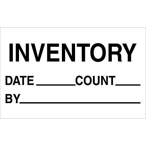 BOX USA Bdl1181 trake logičke oznake, inventar-Datum-Count-by, 1 1/4 x 2, Crno / Bijelo
