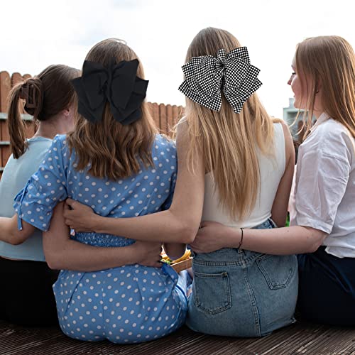 Mašne za kosu kopče za žene djevojke crna traka mašna za kosu 2kom velike kopče za kosu Mašnaknot francuski Barettes meke ukosnice za kosu hair accessories for Styling