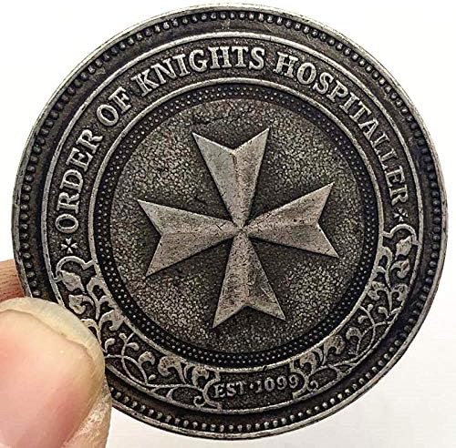 Besplatni masonski komemorativni novčić vitezova hospitaler brončani kovanik kovanica kovanica 1pcs Challenge novčić