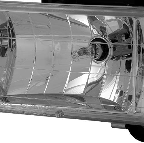 AKKON - za 94-98 Chevy C/K 1500/2500/3500 Tahoe Suburban pune veličine C10 Chrome farovi vozač+Suvozačko prednje svjetlo