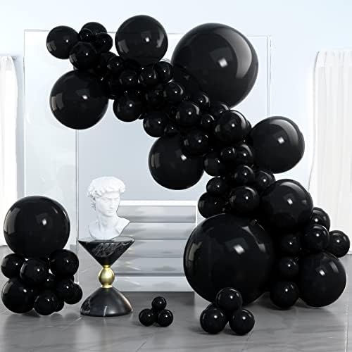 Crni baloni 100 kom i zvjezdani baloni 6 kom crni