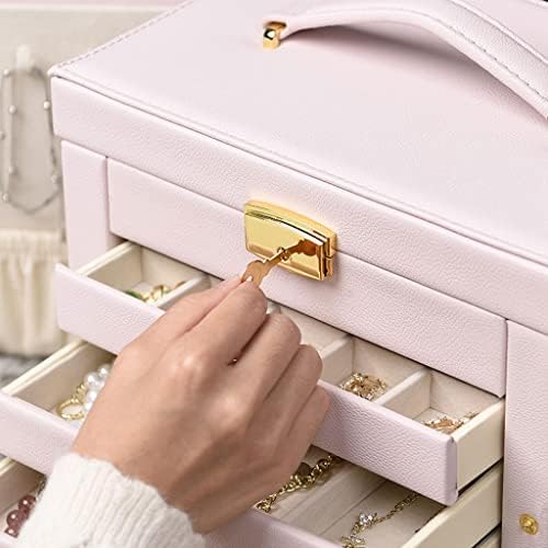 ZXB-shop kutija za odlaganje nakita kutija za odlaganje nakita veliki kapacitet može pohraniti narukvicu na narukvicu na narukvicu na nakitu Slučaj zaslona
