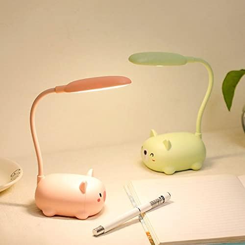 CHDHALTD Cartoon slatka životinja za kućne ljubimce medvjed svinja mačka USB baterija za punjenje LED Tabela noćno svjetlo za stol toplo Bijela lampa